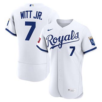 Men's Nike Bobby Witt Jr. White Kansas City Royals Home Authentic Sponsor Patch Jersey