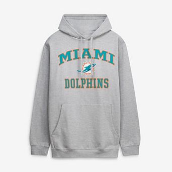 Men's Fanatics Heather Gray Miami Dolphins Big & Tall Heart & Soul Hoodie