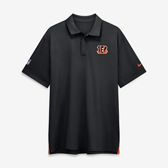 Men's Nike Black Cincinnati Bengals Sideline Tour Dri-FIT Polo