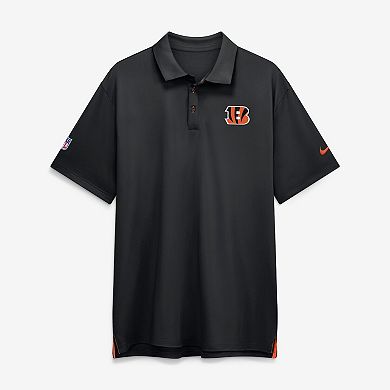 Men's Nike Black Cincinnati Bengals Sideline Tour Dri-FIT Polo