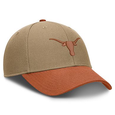 Unisex Nike Beige/Texas Orange Texas Longhorns Primetime Rise Dri-FIT Adjustable Hat