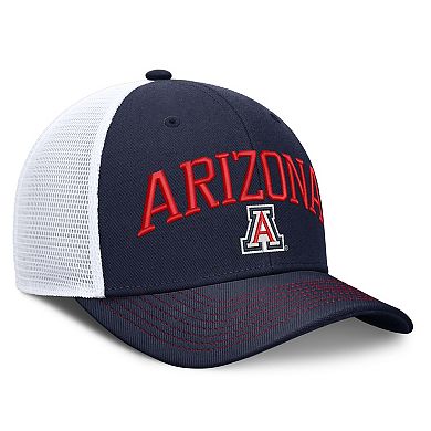 Unisex Nike Navy/White Arizona Wildcats Primetime Arched Trucker Adjustable Hat