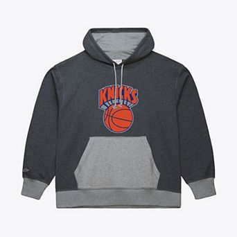 Men's Mitchell & Ness Charcoal New York Knicks Legacy Vintage Fleece Hoodie