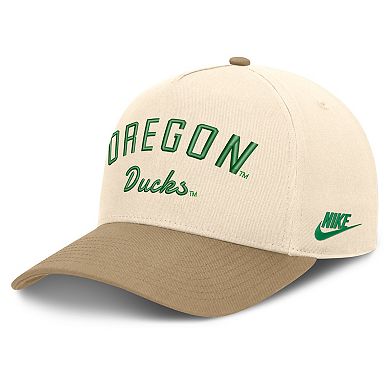 Unisex Nike Natural/Beige Oregon Ducks Legacy Rise Adjustable Hat