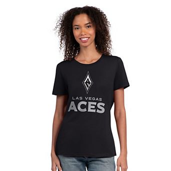 Women's Starter Black Las Vegas Aces WNBA 30th Anniversary Scoop Neck T-Shirt