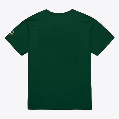 Men's Mitchell & Ness Dark Green Minnesota Wild Core Current Logo T-Shirt