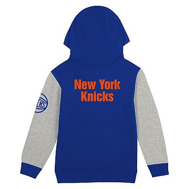 Preschool Outerstuff Blue New York Knicks Fair Catch Hoodie