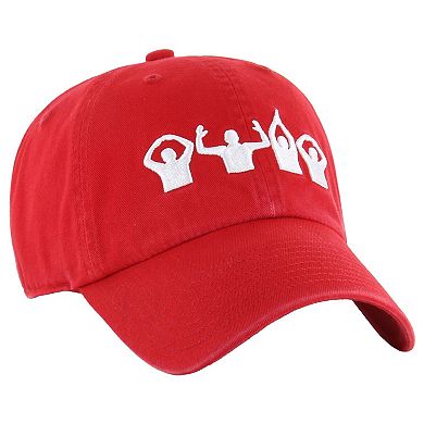 Men's '47 Scarlet Ohio State Buckeyes Clean Up Adjustable Hat