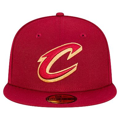 Men's New Era Wine Cleveland Cavaliers Team 59FIFTY Fitted Hat