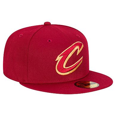 Men's New Era Wine Cleveland Cavaliers Team 59FIFTY Fitted Hat