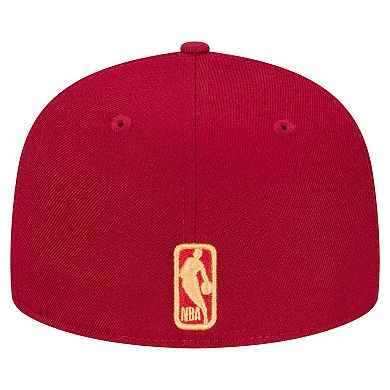 Men's New Era Wine Cleveland Cavaliers Team 59FIFTY Fitted Hat