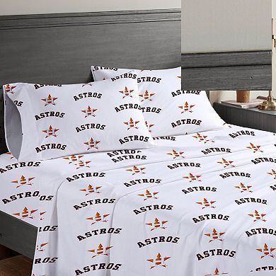 Pegasus Houston Astros Four-Piece Full Sheet Set