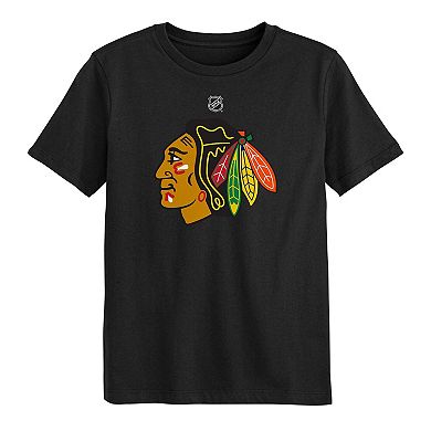 Preschool Outerstuff Black Chicago Blackhawks Primary Logo T-Shirt