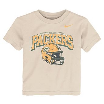 Toddler Nike Natural Green Bay Packers Vintage Easy Lane T-Shirt