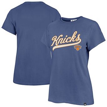 Women's '47 Blue New York Knicks Tail Sweep Frankie T-Shirt