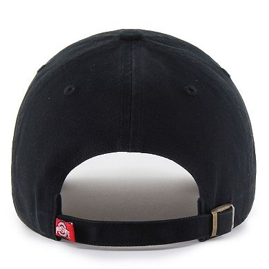 Men's '47 Black Ohio State Buckeyes Clean Up Adjustable Hat