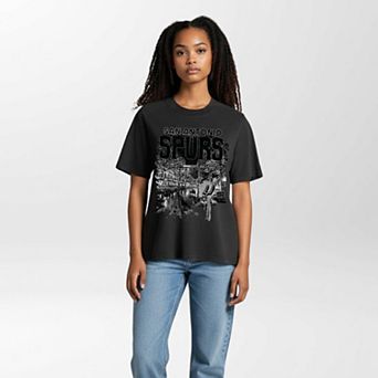 Unisex The Wild Collective Black San Antonio Spurs City Streetwear T-Shirt