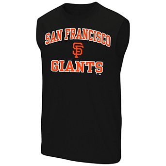 Men's Fanatics Black San Francisco Giants Big & Tall Heart & Soul Muscle Tank Top