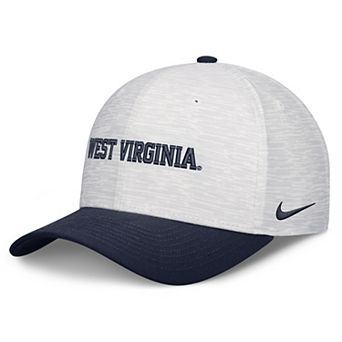 Unisex Nike White/Navy West Virginia Mountaineers Primetime Rise Adjustable Hat