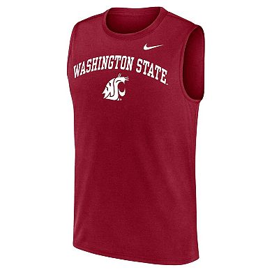 Men's Nike Crimson Washington State Cougars Legend Dri-FIT Tank Top