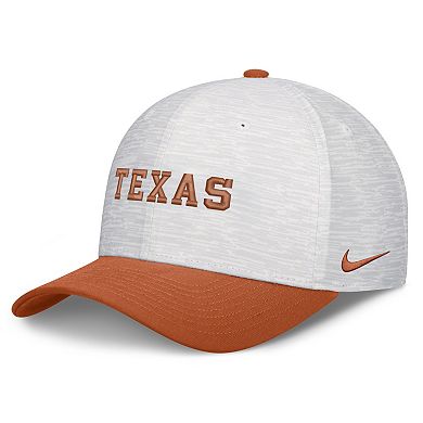 Unisex Nike White/Texas Orange Texas Longhorns Primetime Rise Adjustable Hat