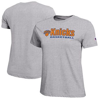 Women's Champion Gray New York Knicks Basketball T-Shirt
