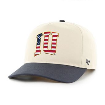 Men's '47 Natural/Navy Indiana Hoosiers Americana Flag Hitch Adjustable Hat
