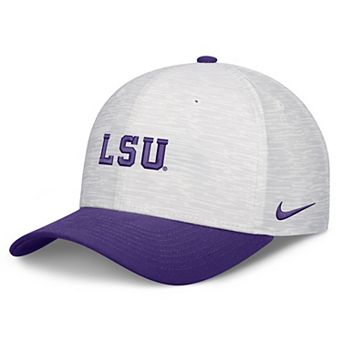 Unisex Nike White/Purple LSU Tigers Primetime Rise Adjustable Hat