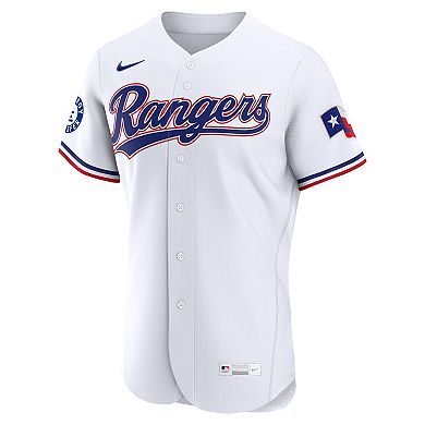 Men's Nike Corey Seager White Texas Rangers Home Authentic Sponsor Patch Jersey