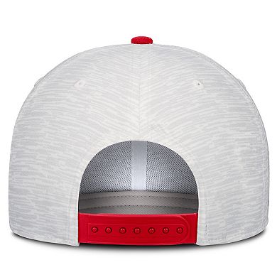 Unisex Nike White/Scarlet Ohio State Buckeyes Primetime Rise Adjustable Hat