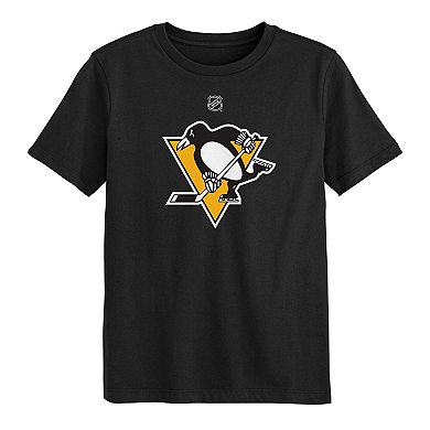 Preschool Outerstuff Black Pittsburgh Penguins Primary Logo T-Shirt