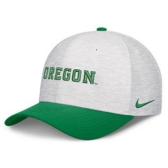 Unisex Nike White/Green Oregon Ducks Primetime Rise Adjustable Hat