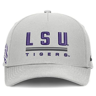 Men's Nike Gray LSU Tigers 2026 Sideline Dri-FIT Rise Adjustable Hat