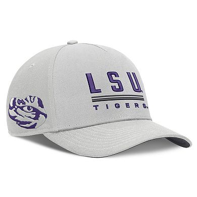 Men's Nike Gray LSU Tigers 2026 Sideline Dri-FIT Rise Adjustable Hat