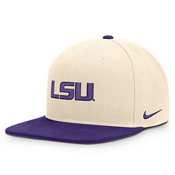 Unisex Nike Natural/Purple LSU Tigers Campus Prep Snapback Hat