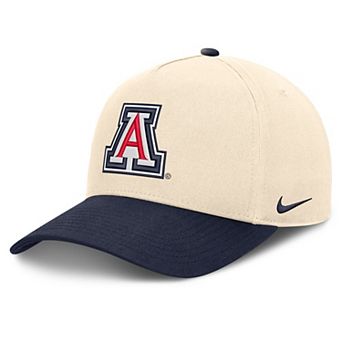 Unisex Nike Natural/Navy Arizona Wildcats Campus Prep Rise Adjustable Hat