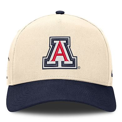 Unisex Nike Natural/Navy Arizona Wildcats Campus Prep Rise Adjustable Hat