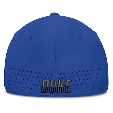 Men's Nike Royal Duke Blue Devils 2026 Sideline Practice AeroBill Swooshflex Dri-FIT Hat