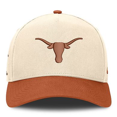 Unisex Nike Natural/Texas Orange Texas Longhorns Campus Prep Rise Adjustable Hat