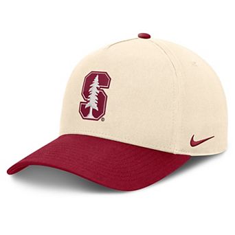 Unisex Nike Natural/Cardinal Stanford Cardinal Campus Prep Rise Adjustable Hat