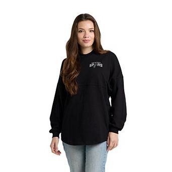 Unisex Fanatics Black San Antonio Spurs Spirit Jersey Long Sleeve T-Shirt