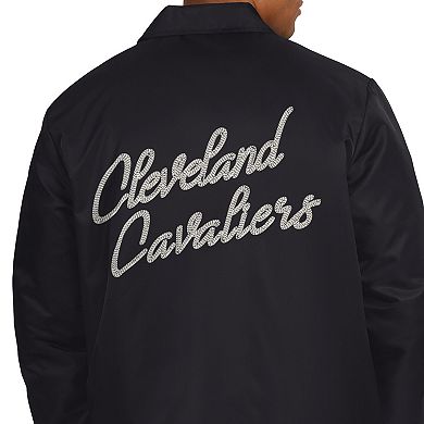 Men's Starter Black Cleveland Cavaliers Coaches Jacket