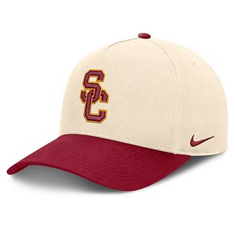 Unisex Nike Natural/Cardinal USC Trojans Campus Prep Rise Adjustable Hat