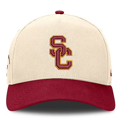 Unisex Nike Natural/Cardinal USC Trojans Campus Prep Rise Adjustable Hat