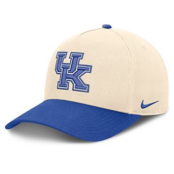 Unisex Nike Natural/Royal Kentucky Wildcats Campus Prep Rise Adjustable Hat