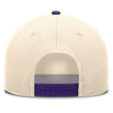 Unisex Nike Natural/Purple LSU Tigers Campus Prep Rise Adjustable Hat
