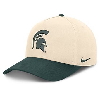 Unisex Nike Natural/Green Michigan State Spartans Campus Prep Rise Adjustable Hat