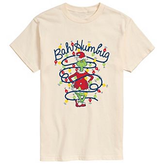 Men's Dr. Seuss The Grinch "Bah Humbug" Short Sleeve Graphic T-Shirt