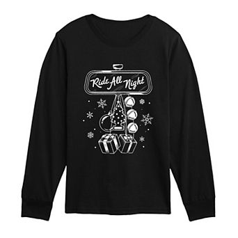 Boys 8-20 Ride All Night Rearview Mirror Long Sleeve Graphic Tee