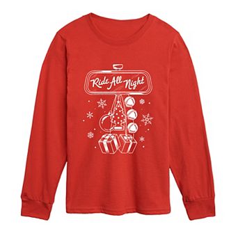 Boys 8-20 Ride All Night Rearview Mirror Long Sleeve Graphic Tee